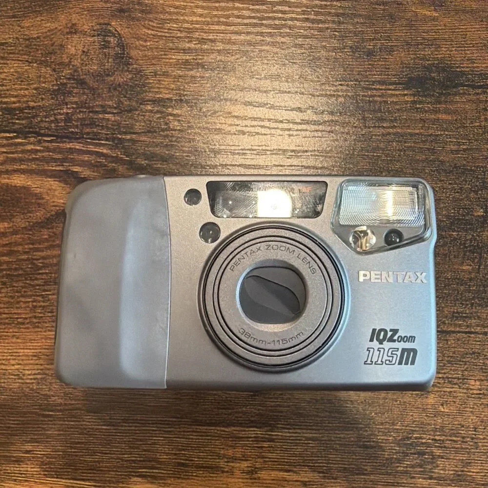 Pentax IQZoom 115M 35mm Point & Shoot Film Camera Tested Working